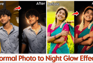 Normal Photo to Night Glow Effect ChatGPT Prompts