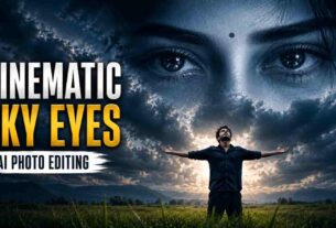 Cinematic sky eyes AI Photo Editing