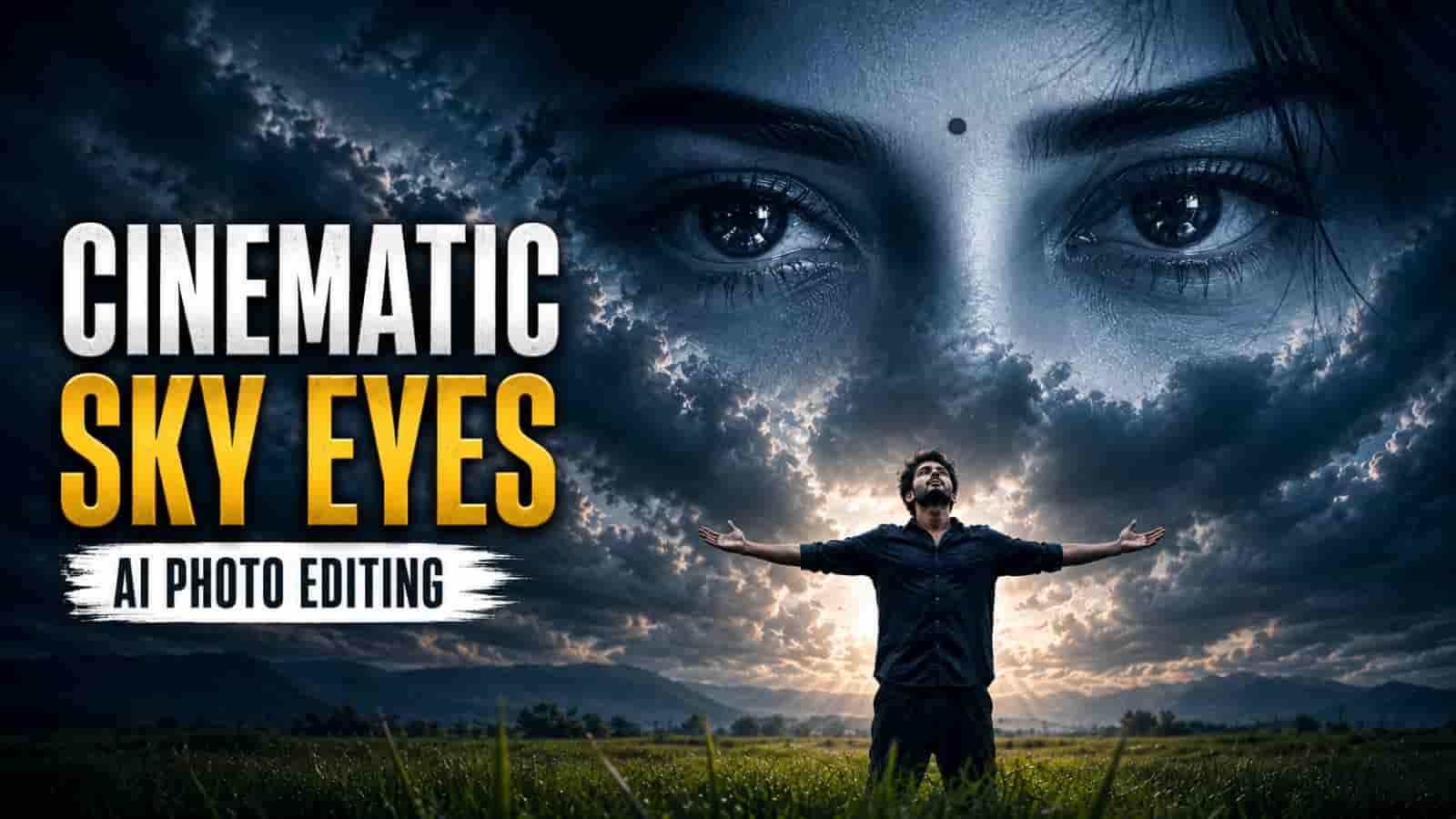 Cinematic sky eyes AI Photo Editing